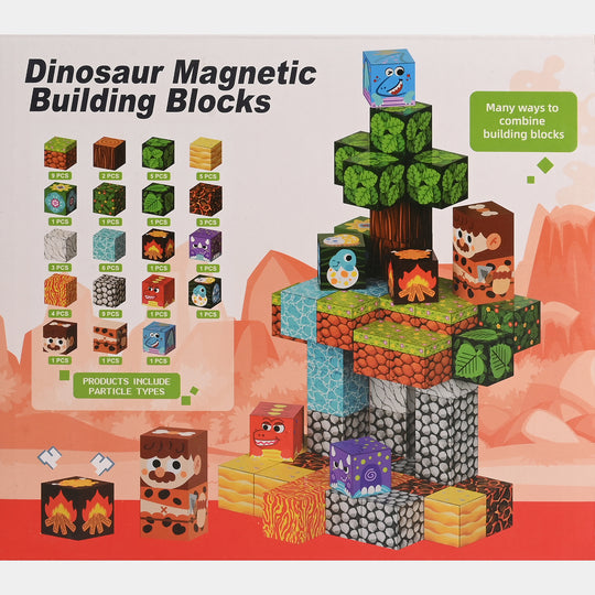 Dinosaur Magnetic Building Blocks | 56Pcs