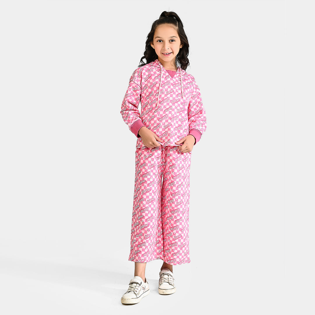 Girls Cotton Terry 2 Piece Suit