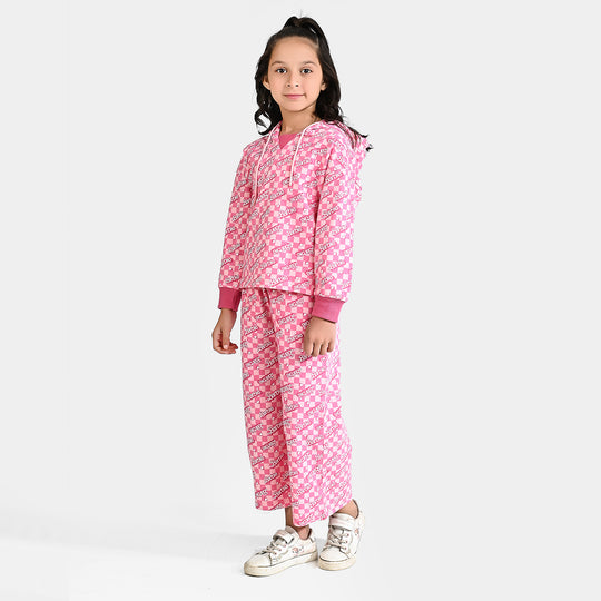 Girls Cotton Terry 2 Piece Suit