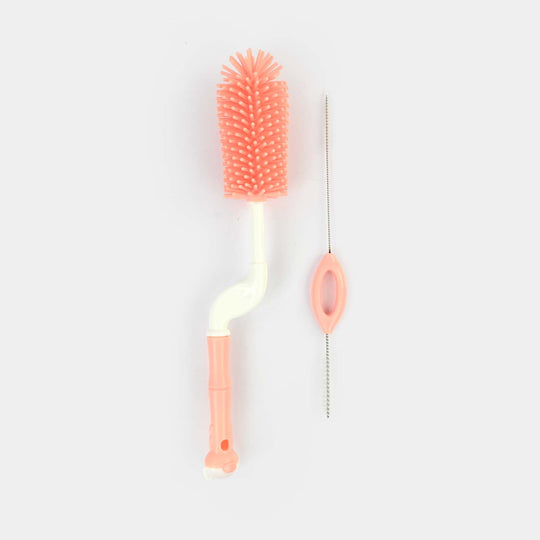 Silicone Baby Bottle & Straw Brush Set