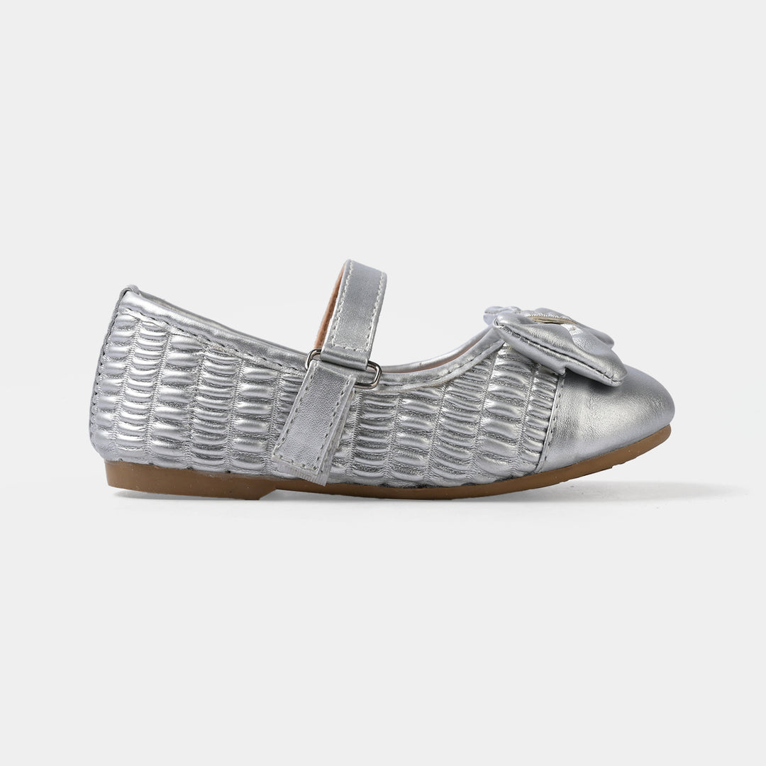 Girls Pumps 11-160-SILVER