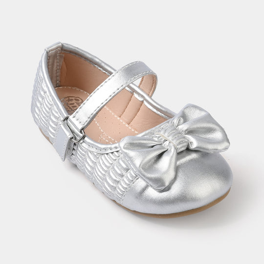 Girls Pumps 11-160-SILVER