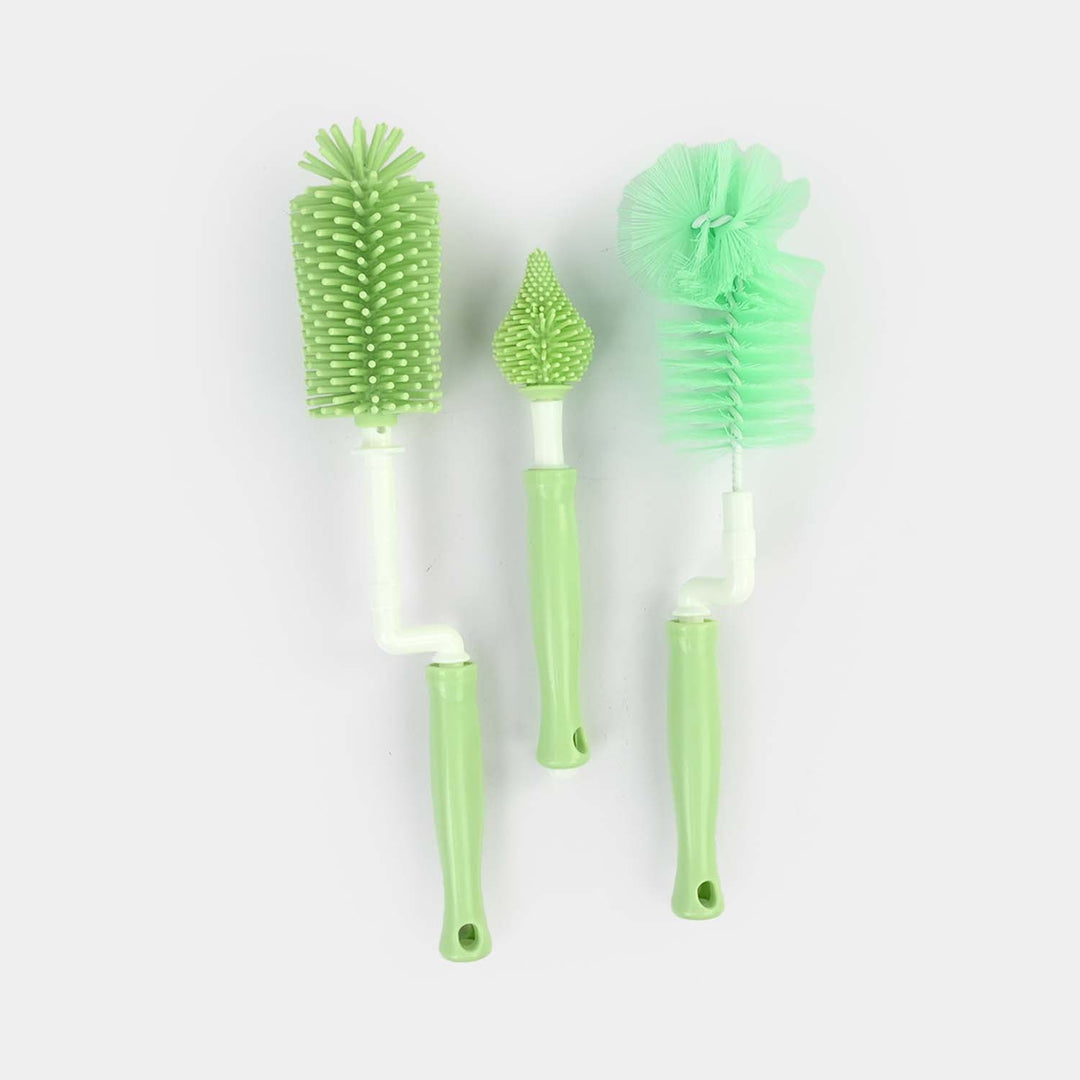 Silicone & Nylon Baby Bottle & Pacifier Brush Set
