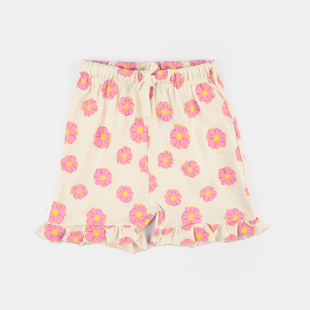 Infant Girls Cotton Interlock Knitted Suit (Blossom) - Multi