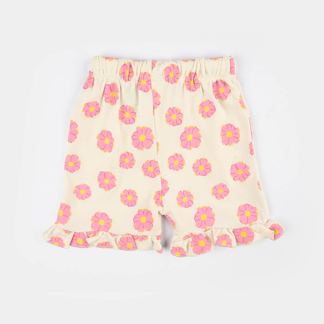 Infant Girls Cotton Interlock Knitted Suit (Blossom) - Multi