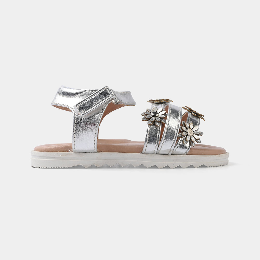 Girls Sandal 456-141-SILVER