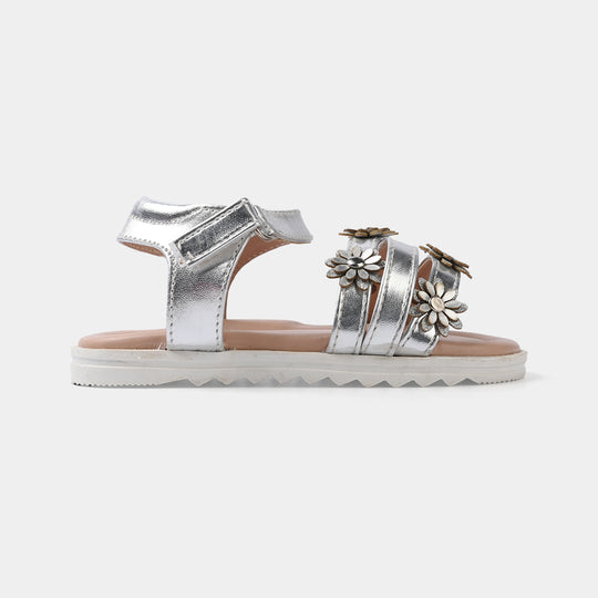 Girls Sandal 456-141-SILVER