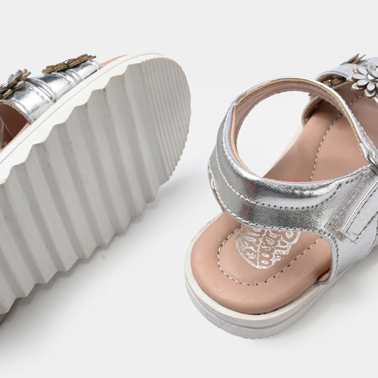 Girls Sandal 456-141-SILVER