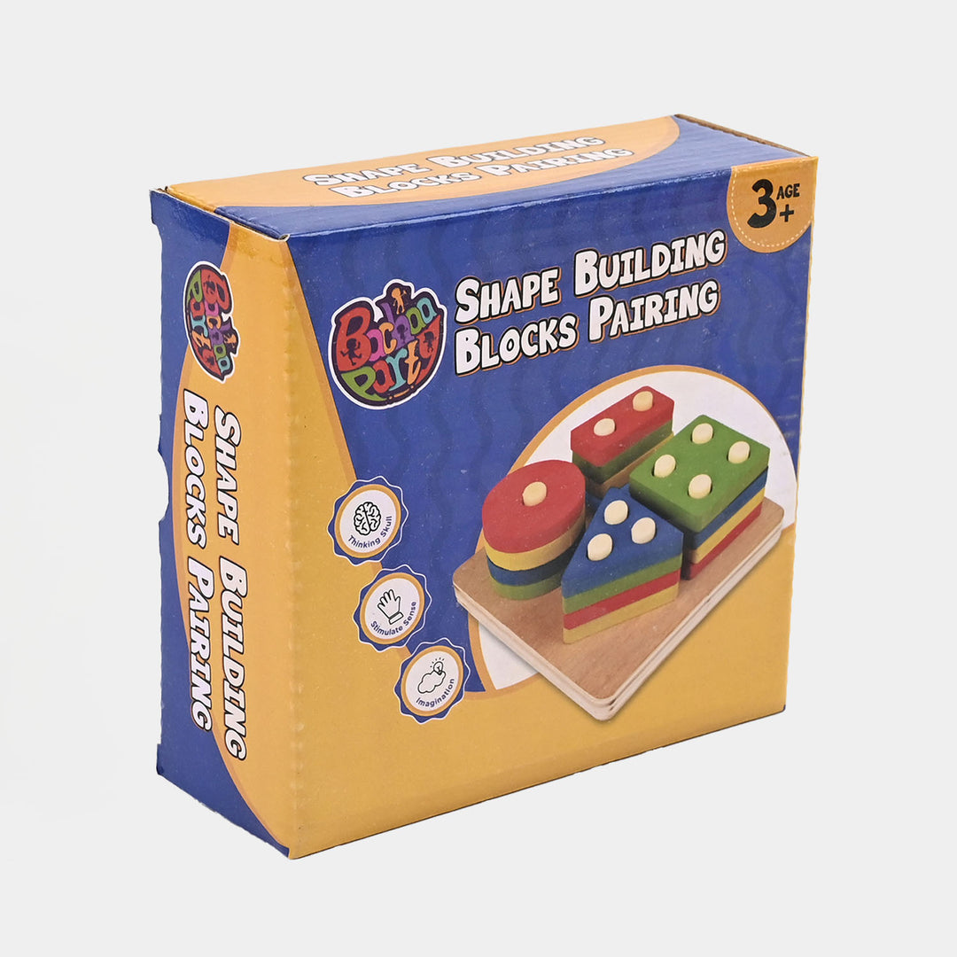 Multi Shape Building Blocks Wooden Toy