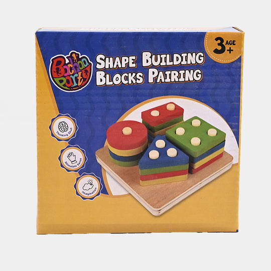 Multi Shape Building Blocks Wooden Toy