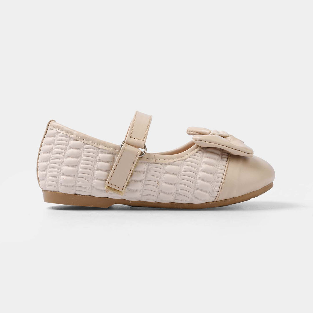 Girls Pumps 11-160-BEIGE