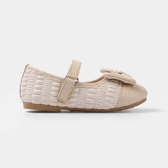 Girls Pumps 11-160-BEIGE