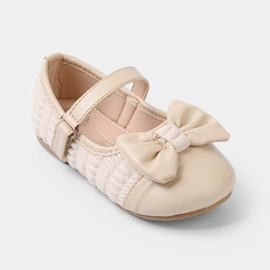 Girls Pumps 11-160-BEIGE
