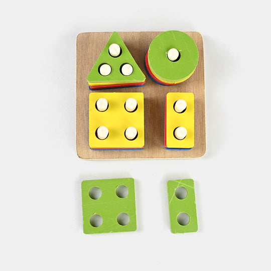 Multi Shape Building Blocks Wooden Toy