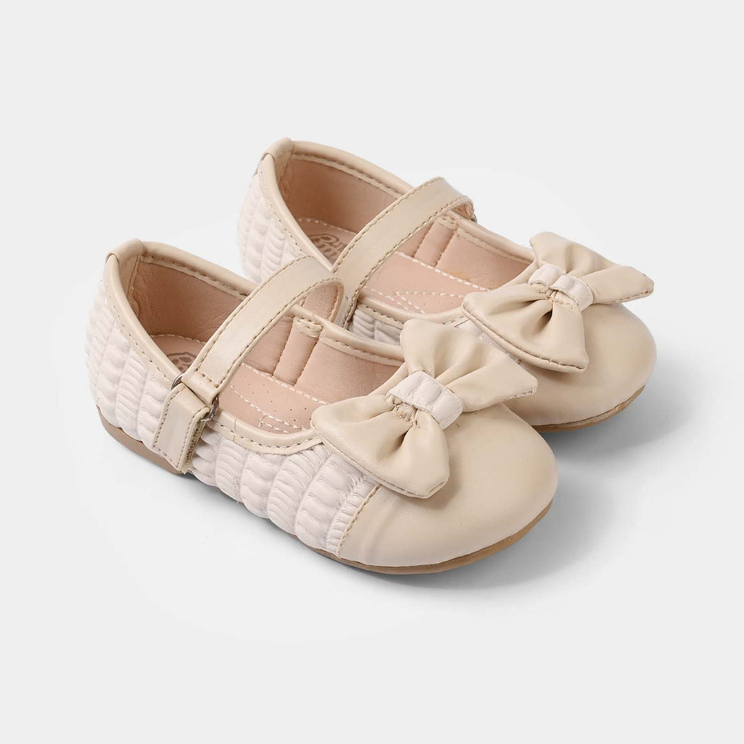 Girls Pumps 11-160-BEIGE