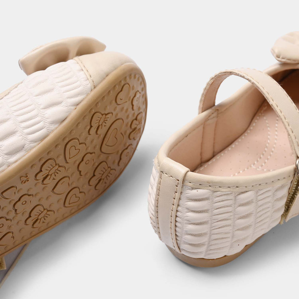 Girls Pumps 11-160-BEIGE
