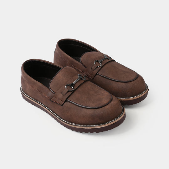 Boys Loafer CS-003-COFFEE