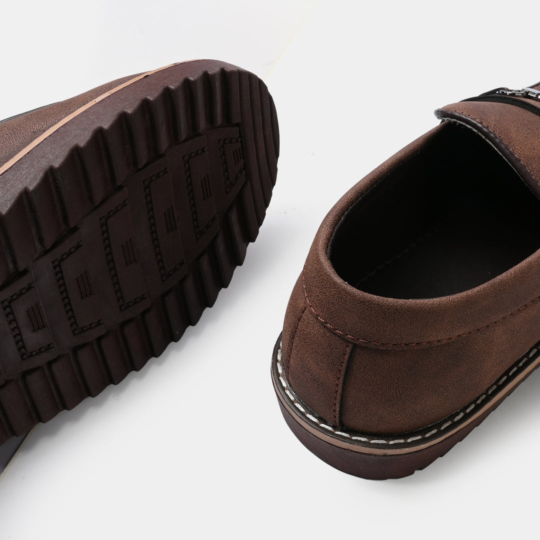 Boys Loafer CS-003-COFFEE