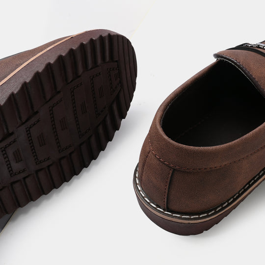 Boys Loafer CS-003-COFFEE