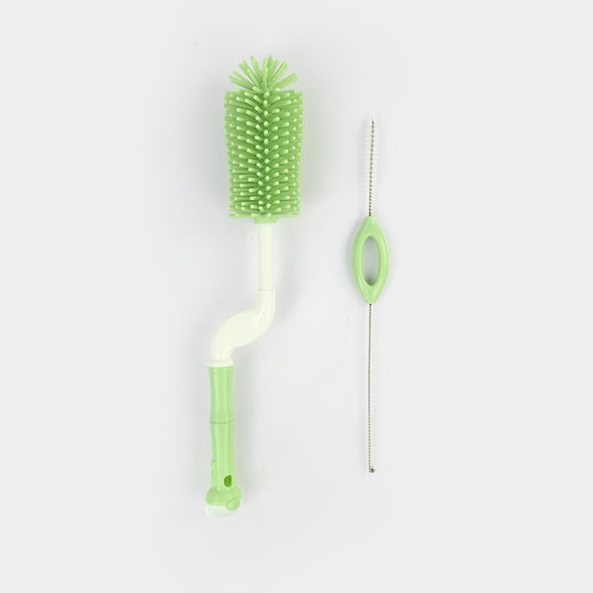 Silicone Baby Bottle & Straw Brush Set