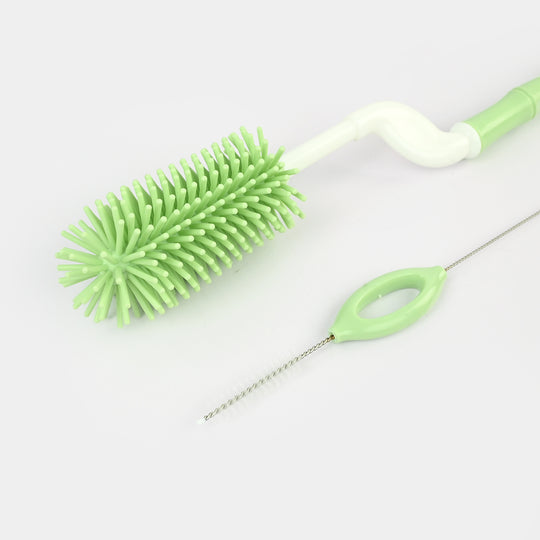 Silicone Baby Bottle & Straw Brush Set