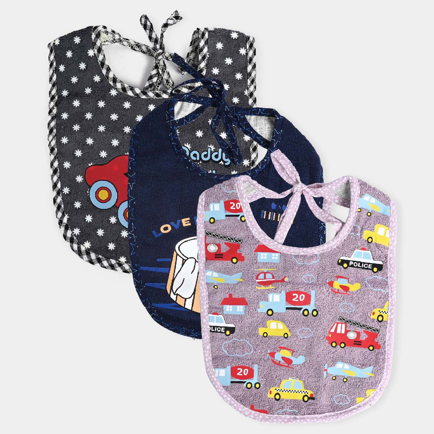 Baby Bib/Apron Pack Of 3