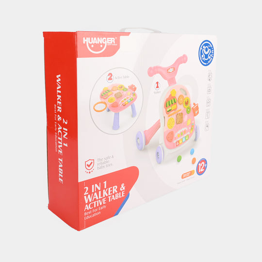 2IN1 Walker & Activity Table