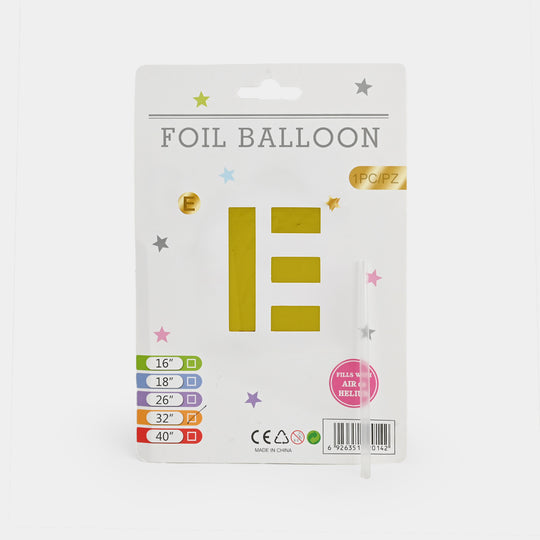 32-Inch Tall Letter Foil Balloons For Celebrations