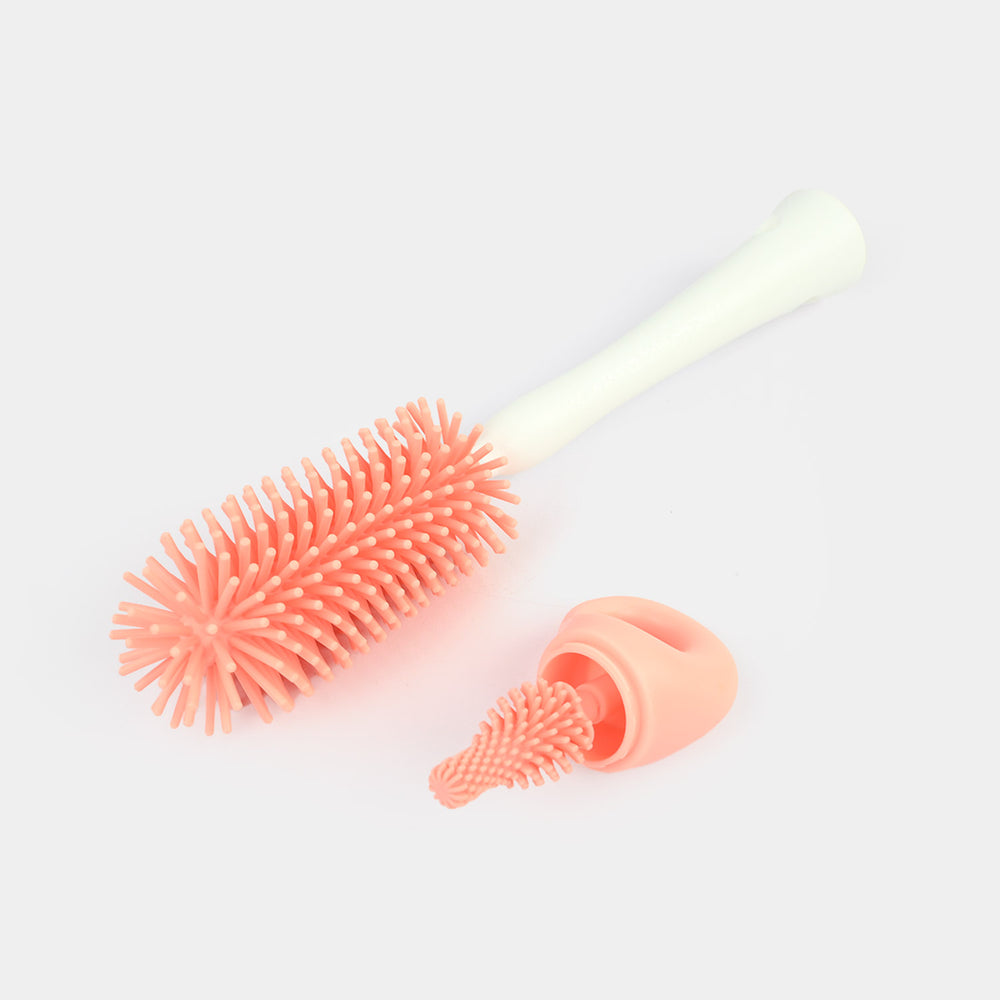 Silicone & Nylon Baby Bottle & Pacifier Brush Set