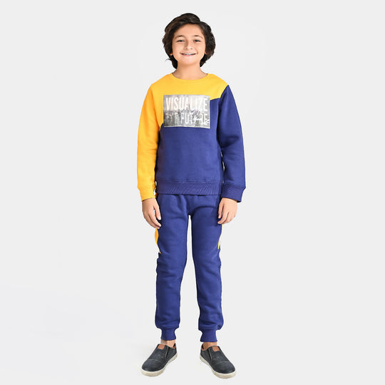 Boys Fleece 2 Piece Suit Future-Navy Blue