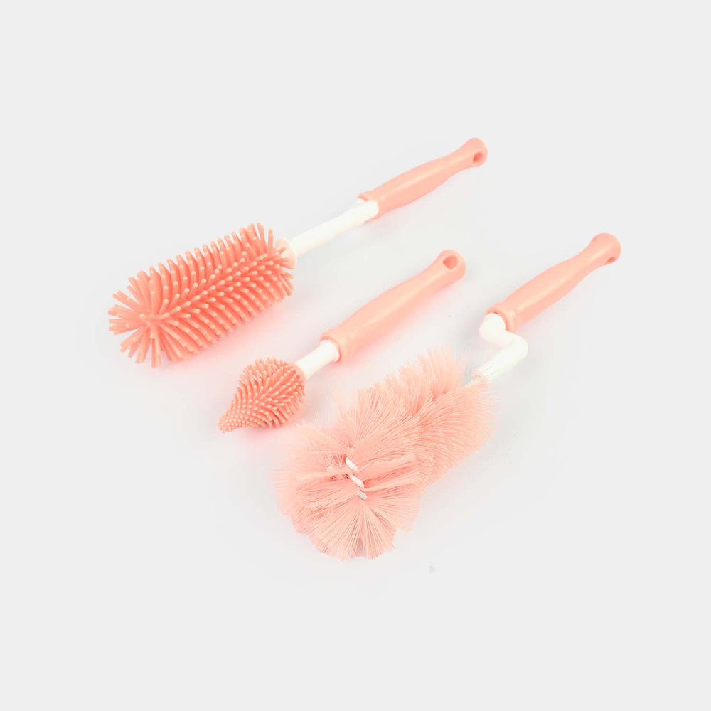Silicone & Nylon Baby Bottle & Pacifier Brush Set