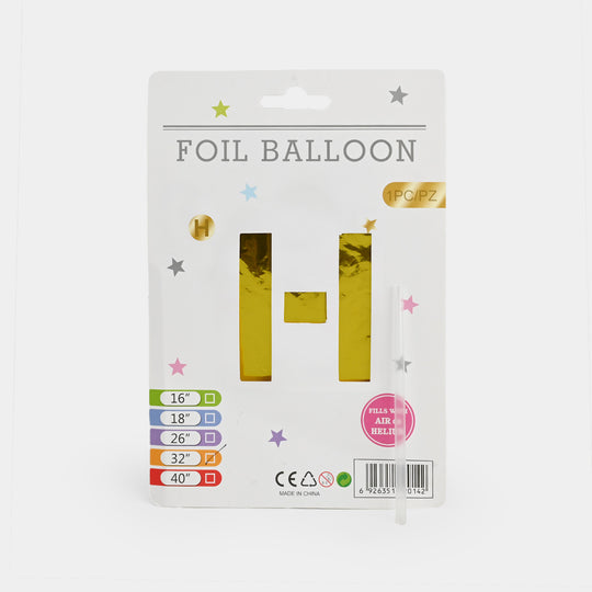 32-Inch Tall Letter Foil Balloons For Celebrations