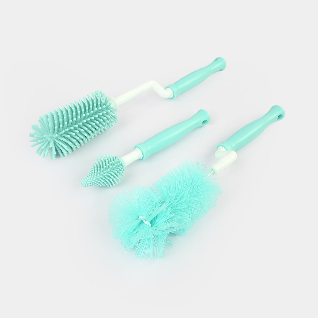 Silicone & Nylon Baby Bottle & Pacifier Brush Set