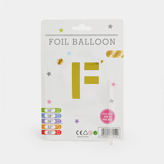 32-Inch Tall Letter Foil Balloons For Celebrations