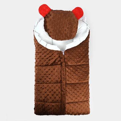 Carry Nest With Bear Pillow | BROWN