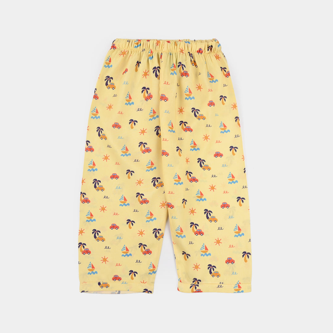 Infant Boys Viscose Nightwear (Beach Vibes) - Yellow