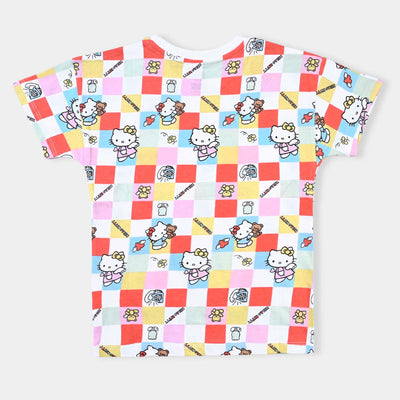Girls Slub Jersey T-Shirt H/S Character-Printed