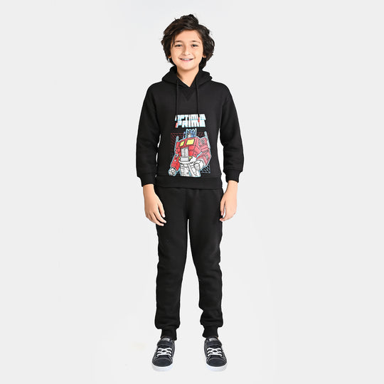 Boys Fleece 2 Piece Suit Optimus-Jet Black