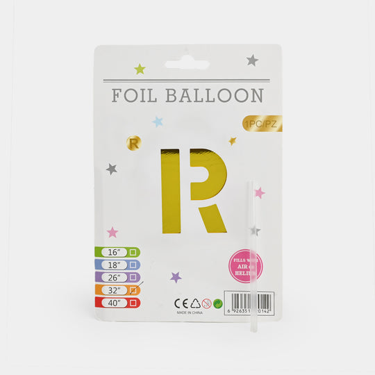 32-Inch Tall Letter Foil Balloons For Celebrations