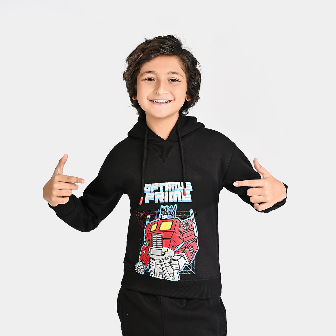 Boys Fleece 2 Piece Suit Optimus-Jet Black