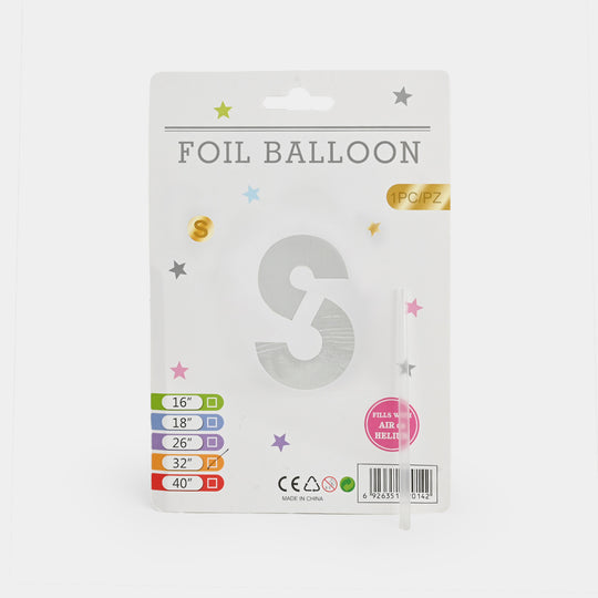 32-Inch Tall Letter Foil Balloons For Celebrations