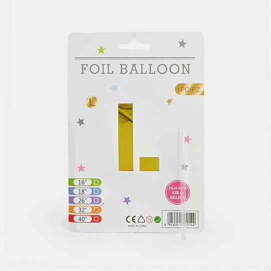 32-Inch Tall Letter Foil Balloons For Celebrations