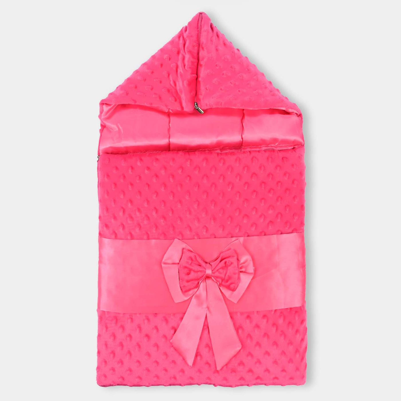 Hooded Carry Nest Tie Bow | Pink