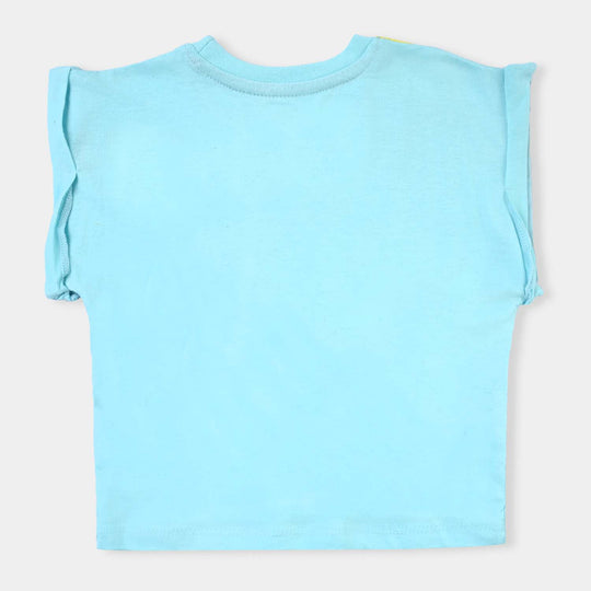 Infant Girls Slub Jersey T-Shirts Dumbo-T-Turquois