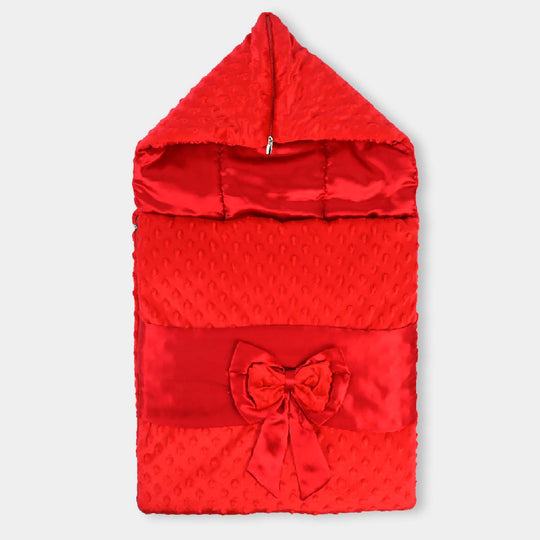 Hooded Carry Nest Tie Bow | Red