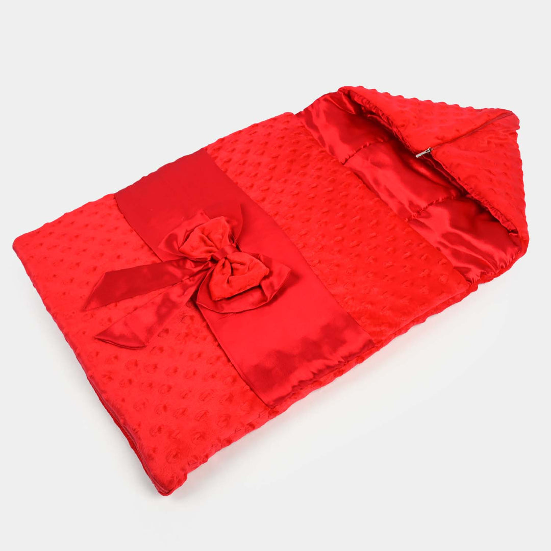 Hooded Carry Nest Tie Bow | Red