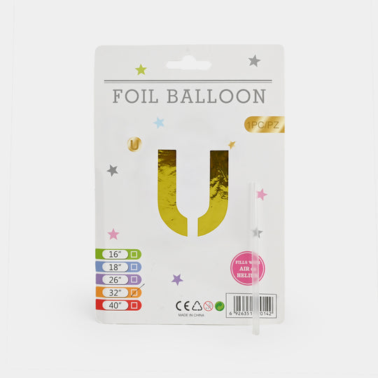 32-Inch Tall Letter Foil Balloons For Celebrations