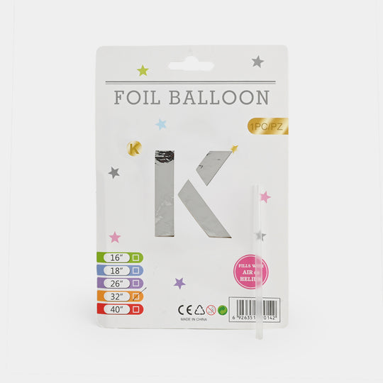 32-Inch Tall Letter Foil Balloons For Celebrations