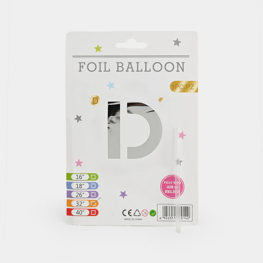 32-Inch Tall Letter Foil Balloons For Celebrations