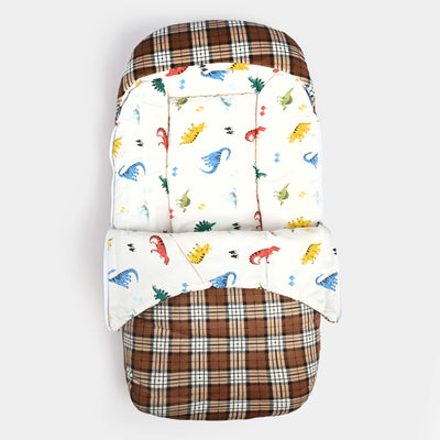 Baby Carry Nest Check Print | BROWN